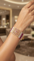 An Exquisite Masterpiece: The 'Shahi' Ruby and Pearl Multi-Strand Bracelet