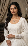 Radiant Blossom: The Diamond-Drop Floral Necklace Set
