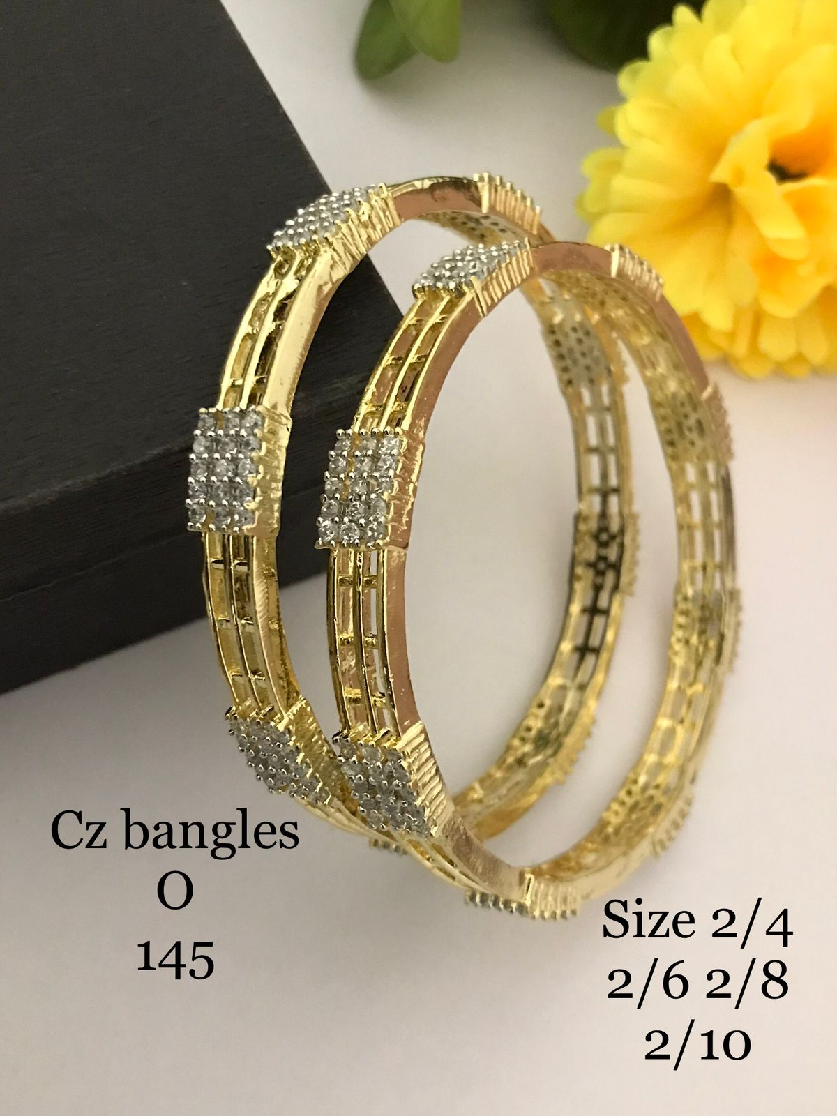 AAA quality cz stones with monalisa stones bangles