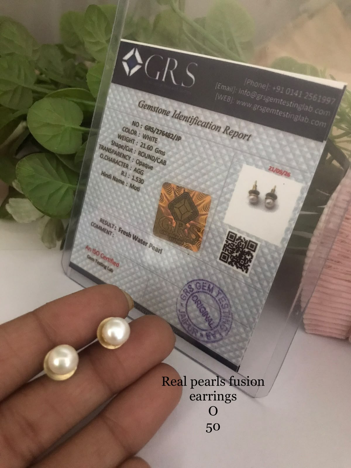 Real pearls fusion earrings
