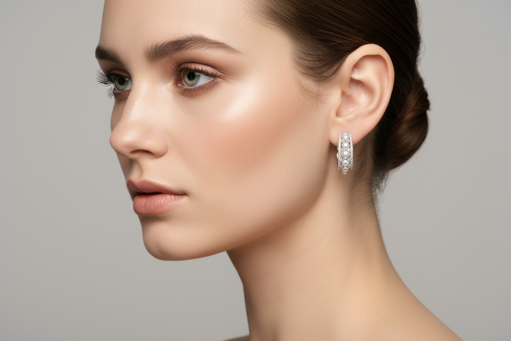 Premium CZ Diamond Replica Bali in Silver Plated