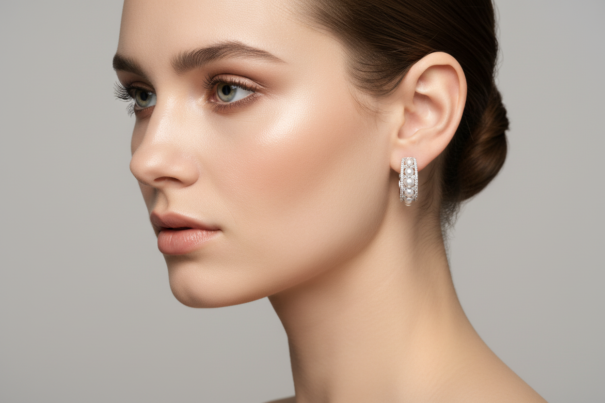 Premium CZ Diamond Replica Bali in Silver Plated