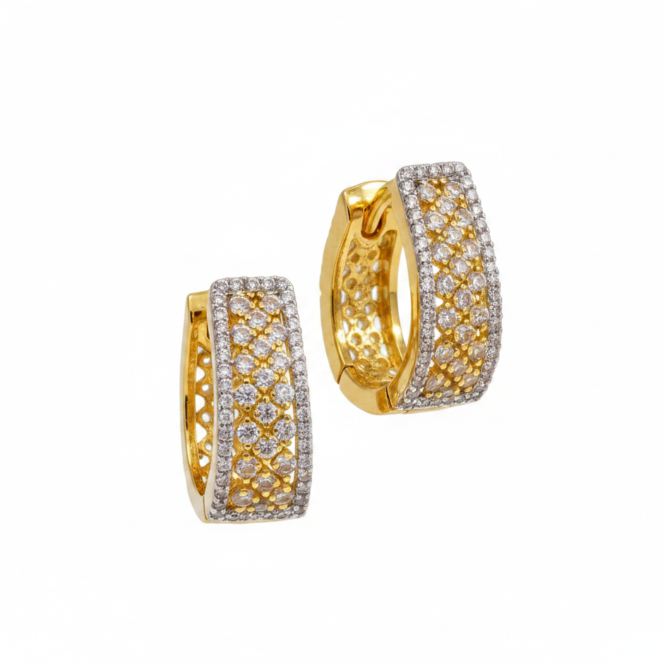 Premium CZ Diamond Replica Bali in Gold Plated