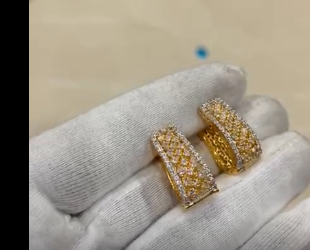 Premium CZ Diamond Replica Bali in Gold Plated