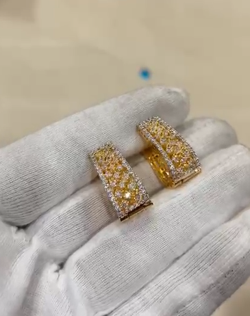 Premium CZ Diamond Replica Bali in Gold Plated