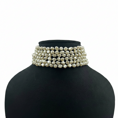 Beautiful Premium Quality Shell Pearl Choker — Available in 4 Colours