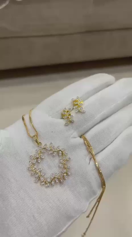 Enchanted Leaf Diamond-Accents Jewelry Set