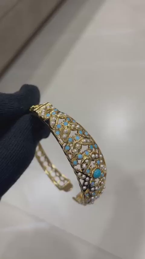 Shahi Noor – Jadau Openable Bracelet Available in many colours