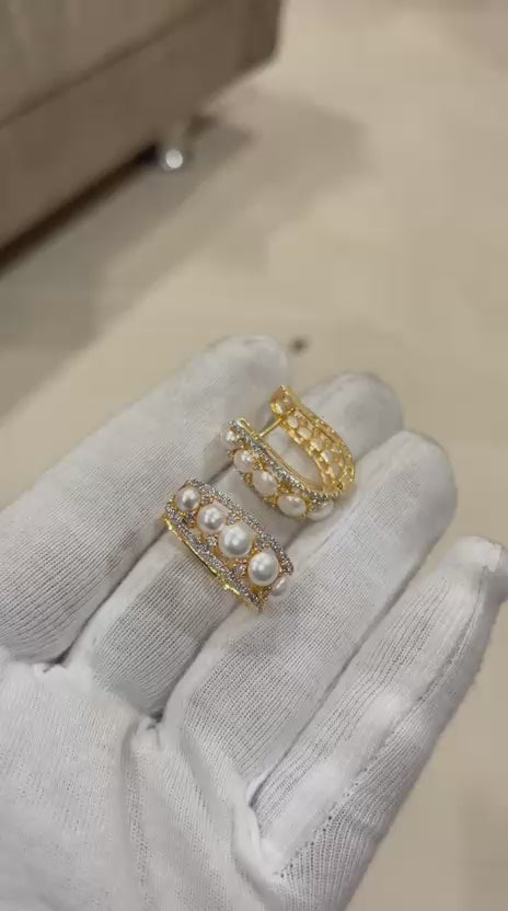 Premium CZ Diamond Replica Bali in Gold Plated