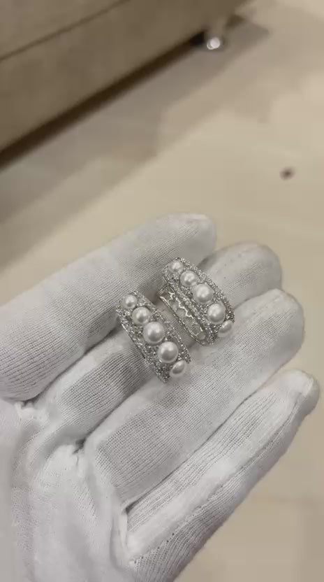Premium CZ Diamond Replica Bali in Silver Plated
