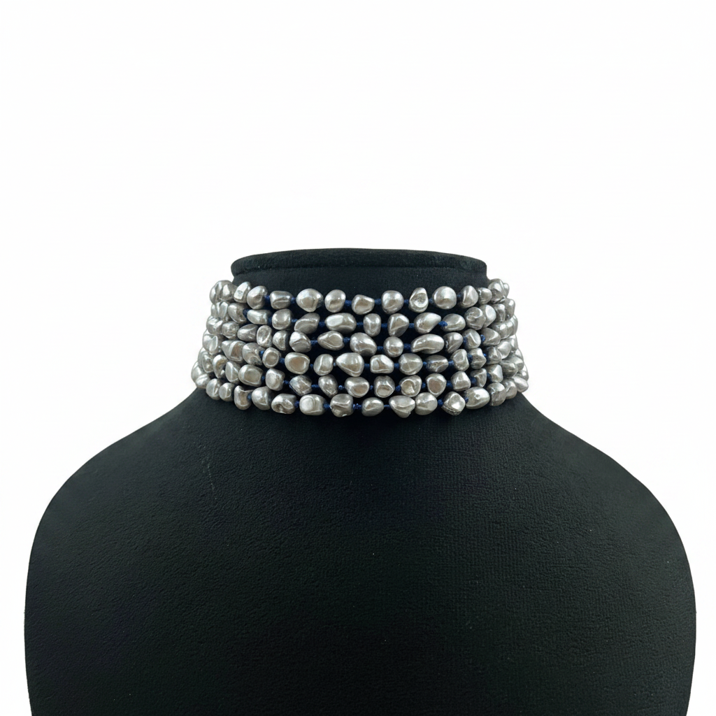 Beautiful Premium Quality Shell Pearl Choker — Available in 4 Colours