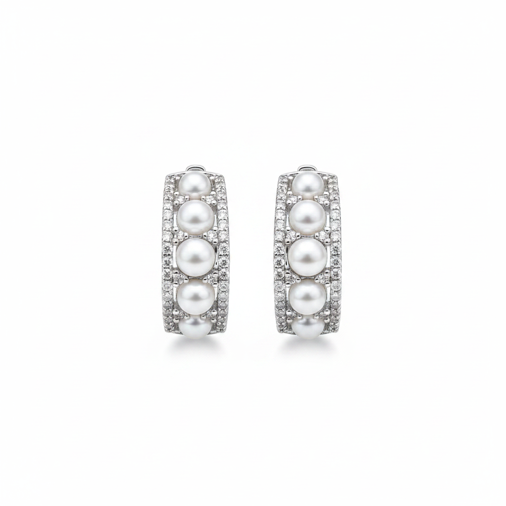 Premium CZ Diamond Replica Bali in Silver Plated