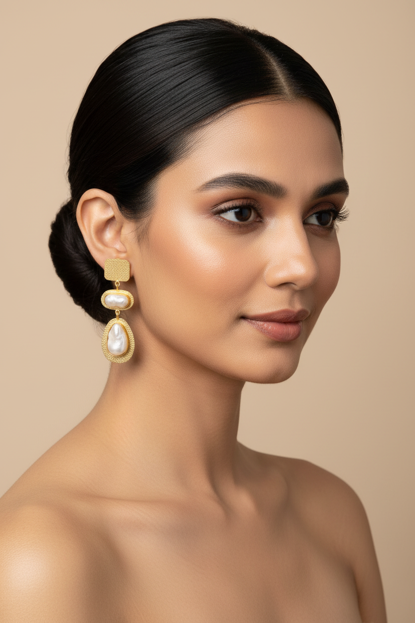 Pearl Rope Studs – Antique Fusion Earrings